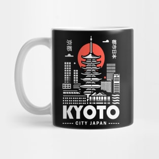 Kyoto City Japan Vintage Mug